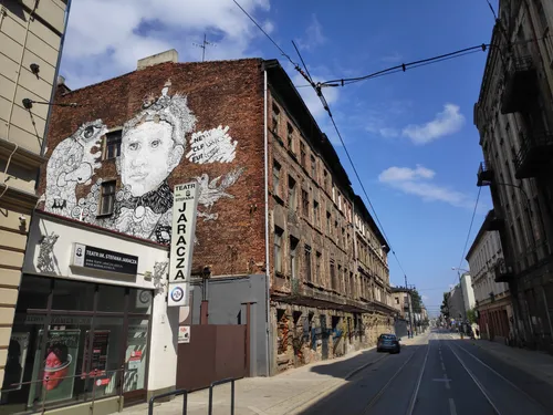 Exploring Lodz Street Art by Bike